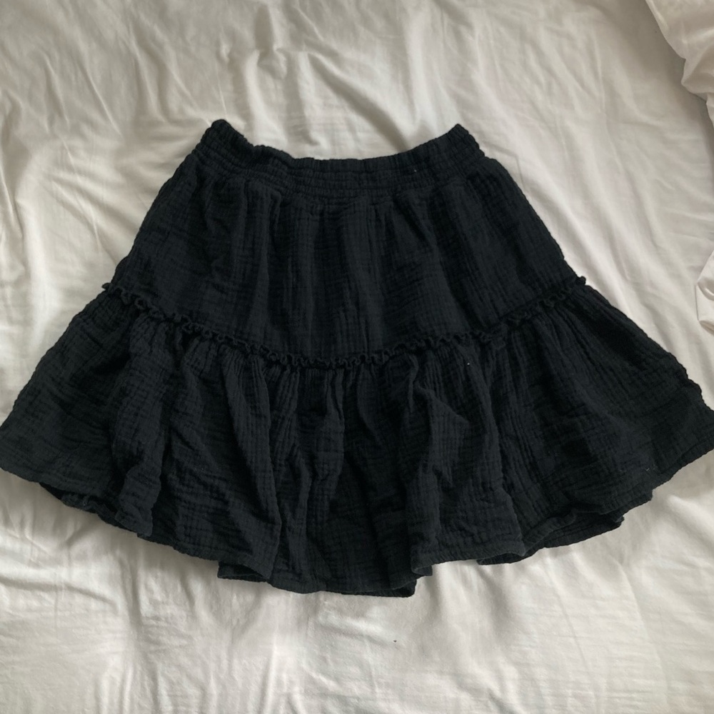 black cotton on beach skirt